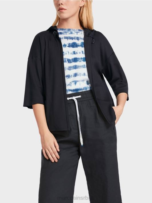 цасуал јакна од мешавине тканина Marc Cain D688363 поноћно плава одећу