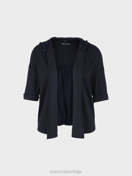 цасуал јакна од мешавине тканина Marc Cain D688363 поноћно плава одећу