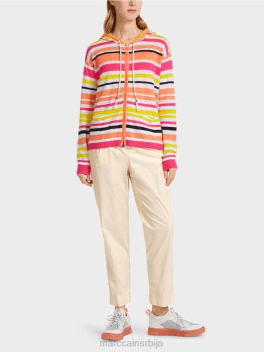 спортски кардиган са пругама Marc Cain D688367 лагана лимеада одећу