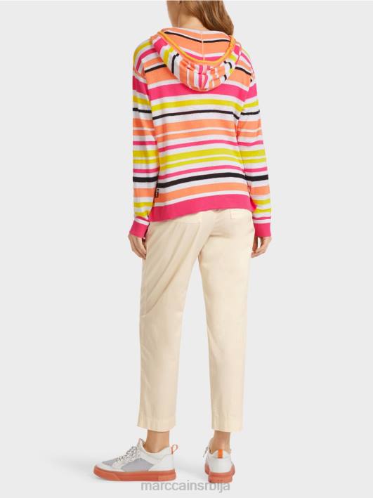 спортски кардиган са пругама Marc Cain D688367 лагана лимеада одећу
