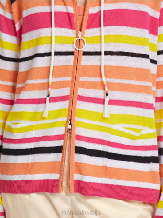 спортски кардиган са пругама Marc Cain D688367 лагана лимеада одећу