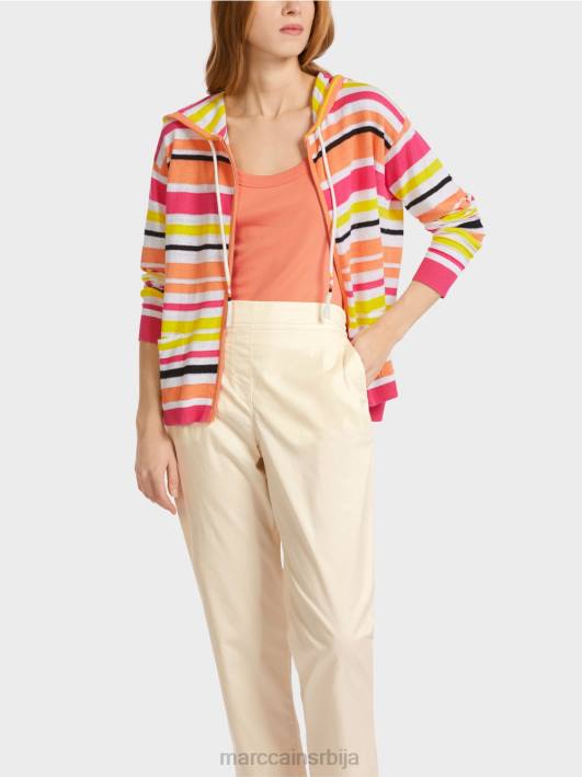 спортски кардиган са пругама Marc Cain D688367 лагана лимеада одећу