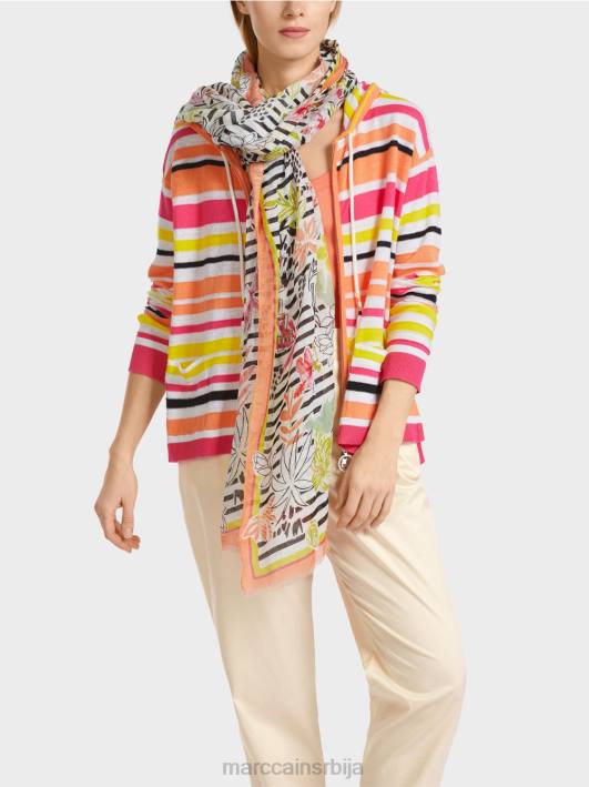спортски кардиган са пругама Marc Cain D688367 лагана лимеада одећу