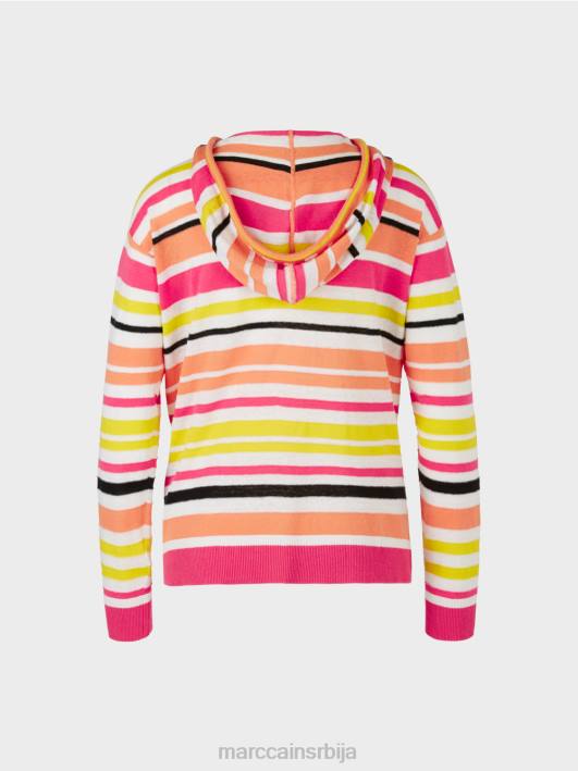 спортски кардиган са пругама Marc Cain D688367 лагана лимеада одећу