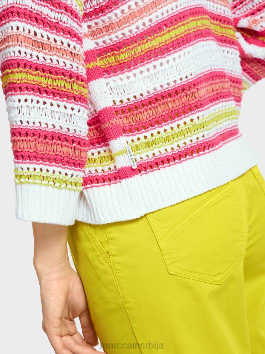 пругасти кардиган 