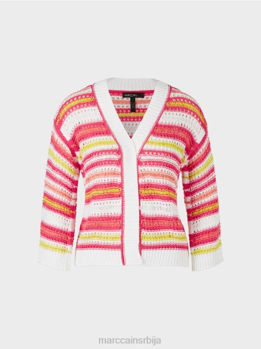 пругасти кардиган 