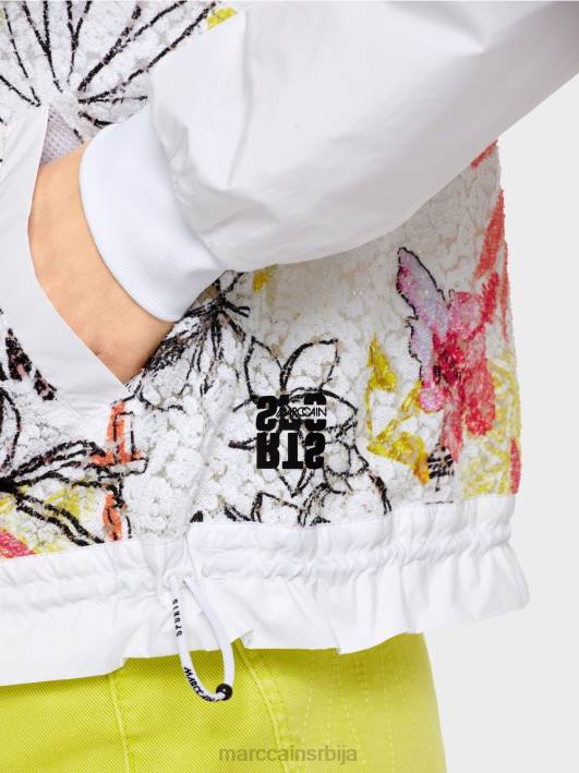 јакна са шареним уметцима Marc Cain D688372 лагана лимеада одећу