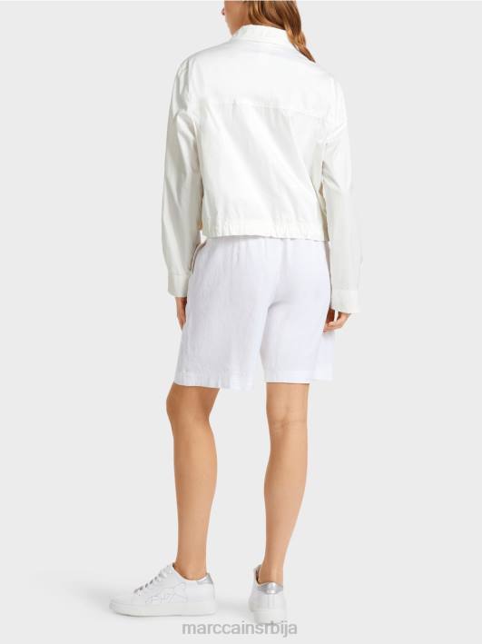 лагана летња јакна са карго џеповима Marc Cain D688373 бео одећу