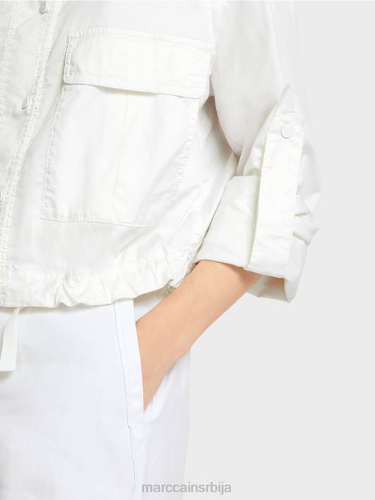 лагана летња јакна са карго џеповима Marc Cain D688373 бео одећу