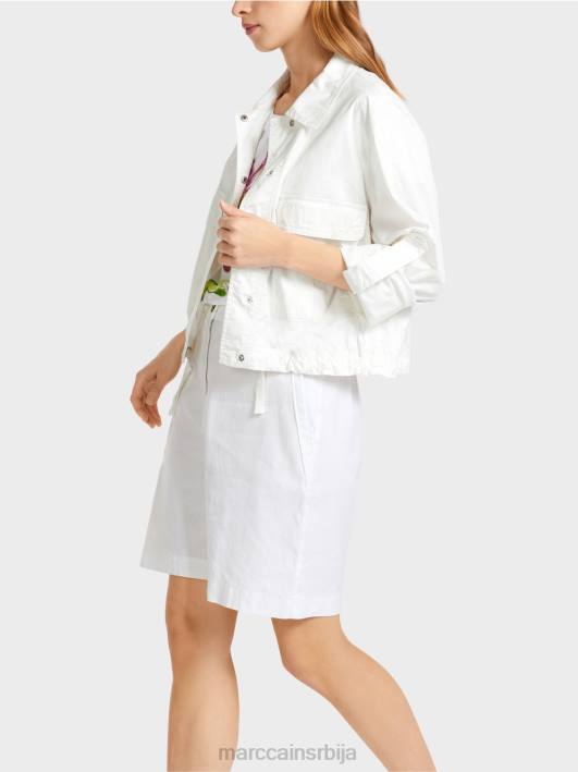 лагана летња јакна са карго џеповима Marc Cain D688373 бео одећу