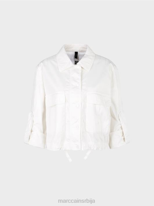 лагана летња јакна са карго џеповима Marc Cain D688373 бео одећу