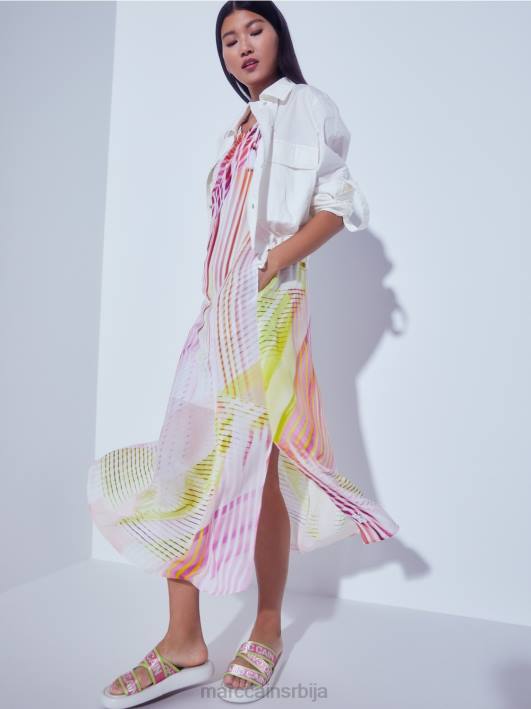 лагана летња јакна са карго џеповима Marc Cain D688373 бео одећу