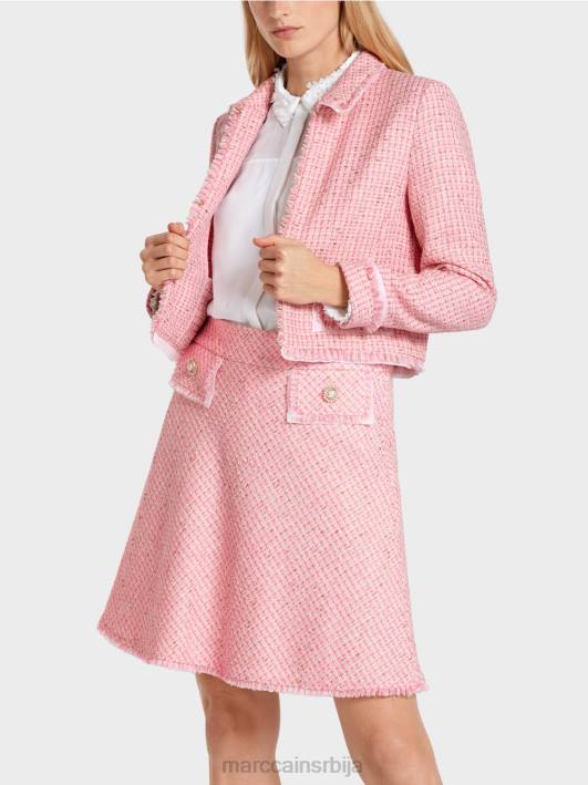 кратка јакна у буклеу Marc Cain D688374 нежно розе одећу