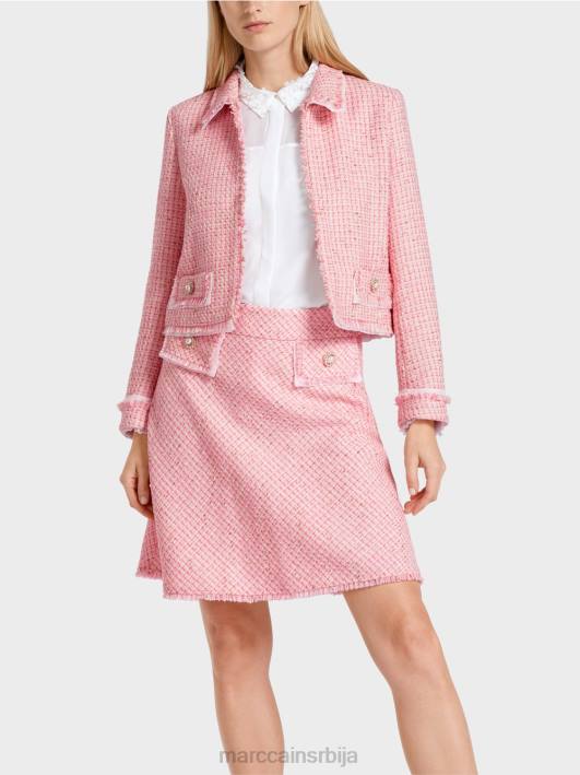 кратка јакна у буклеу Marc Cain D688374 нежно розе одећу