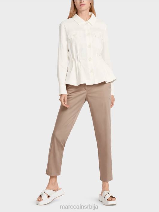 женствена ланена јакна Marc Cain D688376 прљаво бело одећу