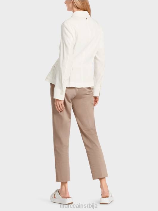 женствена ланена јакна Marc Cain D688376 прљаво бело одећу