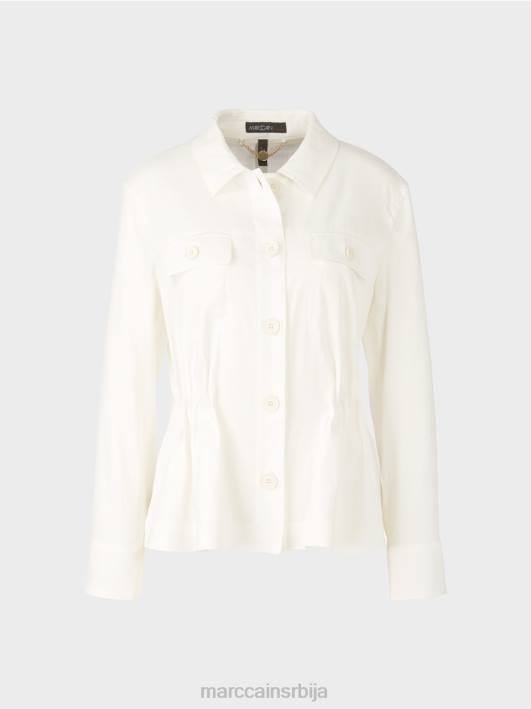 женствена ланена јакна Marc Cain D688376 прљаво бело одећу