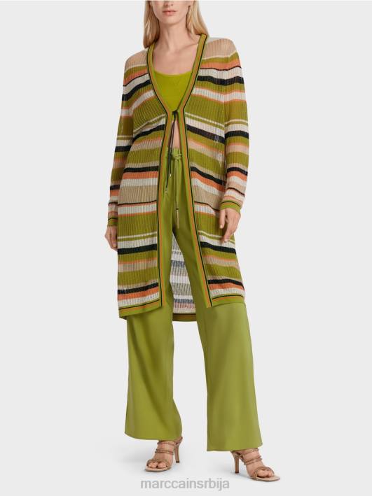 кардиган "плетен у немачкој" Marc Cain D688377 дубоко маслинасто зелено одећу
