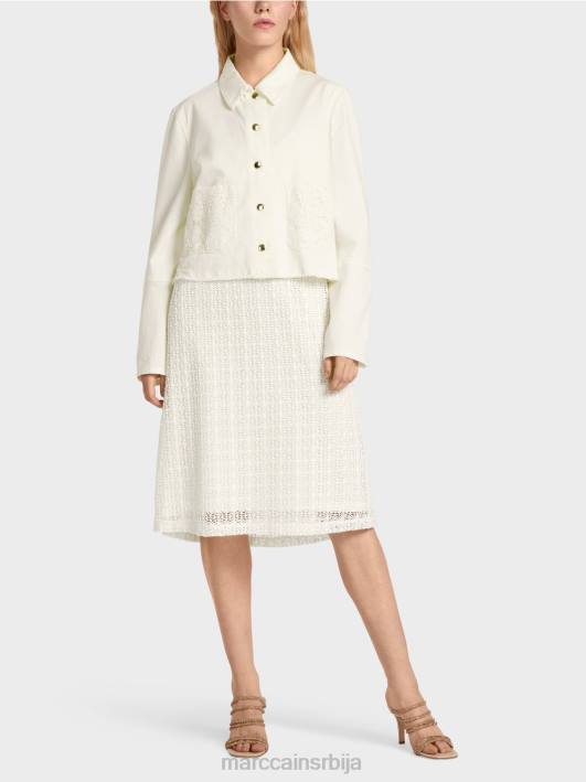 јакна "промислимо заједно". Marc Cain D688379 прљаво бело одећу