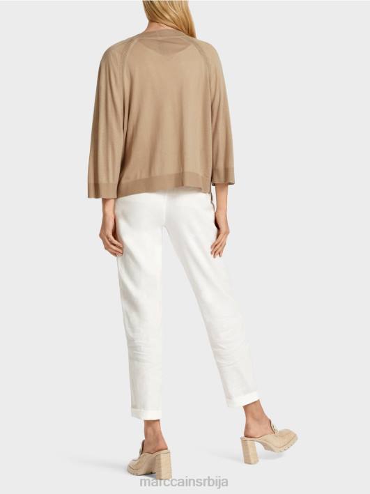 лабав плетени раглан кардиган Marc Cain D688382 дубок песак одећу