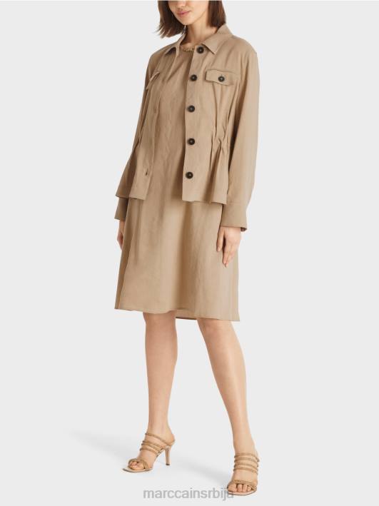 женствена ланена јакна Marc Cain D688385 дубок песак одећу