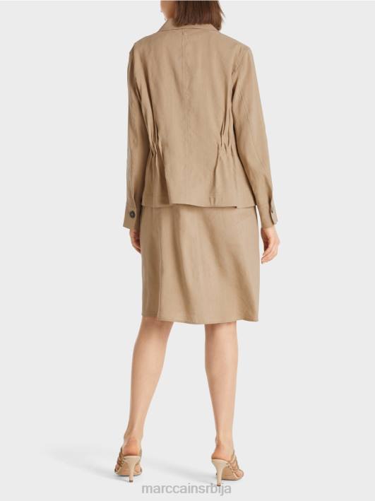 женствена ланена јакна Marc Cain D688385 дубок песак одећу