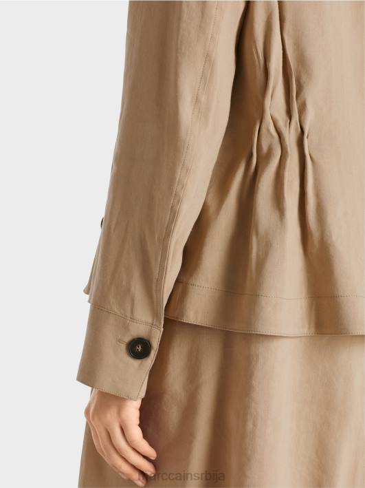 женствена ланена јакна Marc Cain D688385 дубок песак одећу