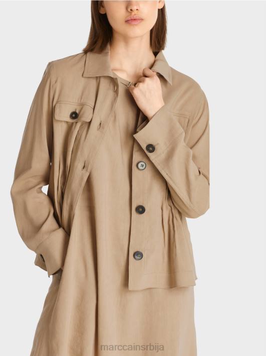 женствена ланена јакна Marc Cain D688385 дубок песак одећу