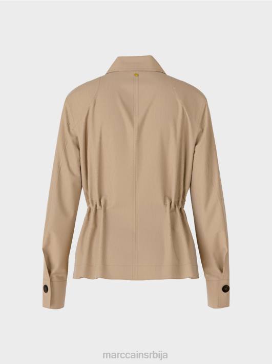 женствена ланена јакна Marc Cain D688385 дубок песак одећу