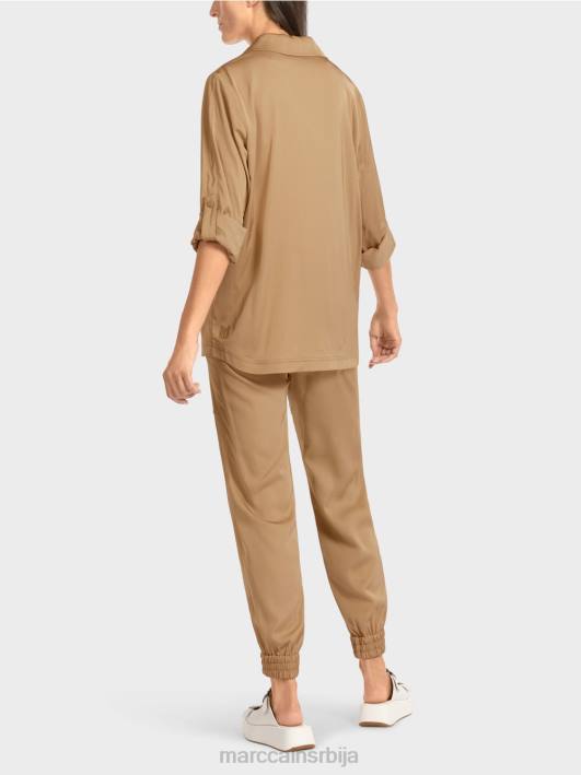 блејзер сако са заврнутим рукавима Marc Cain D688387 светло глине браон одећу