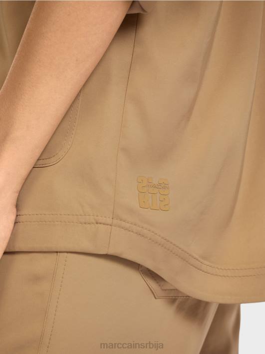 блејзер сако са заврнутим рукавима Marc Cain D688387 светло глине браон одећу