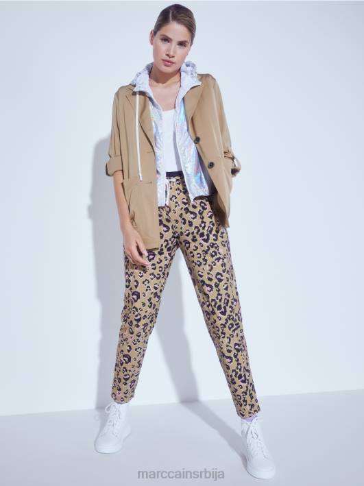 блејзер сако са заврнутим рукавима Marc Cain D688387 светло глине браон одећу