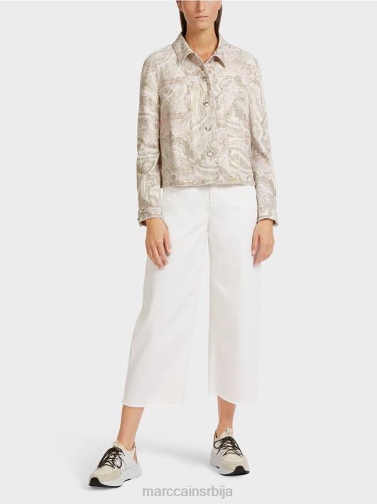 јакна "промислимо заједно". Marc Cain D688389 прљаво бело одећу