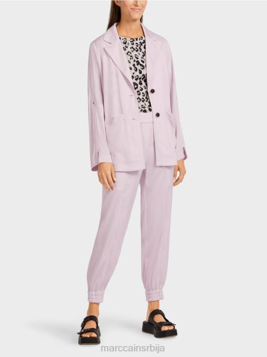 блејзер сако са заврнутим рукавима Marc Cain D688390 светла лаванда одећу