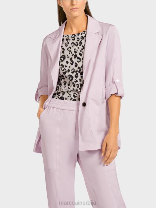 блејзер сако са заврнутим рукавима Marc Cain D688390 светла лаванда одећу