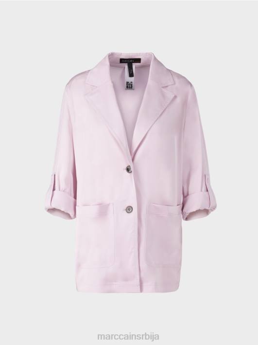 блејзер сако са заврнутим рукавима Marc Cain D688390 светла лаванда одећу