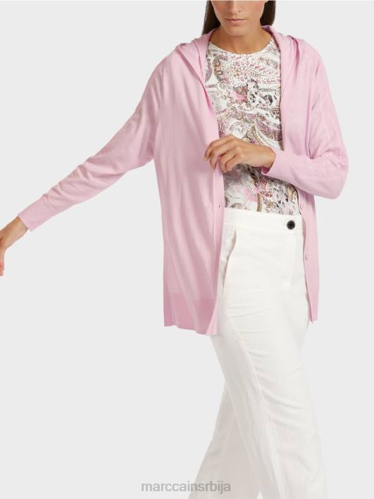 кардиган са капуљачом Marc Cain D688391 светла лаванда одећу