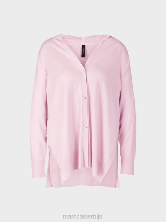 кардиган са капуљачом Marc Cain D688391 светла лаванда одећу