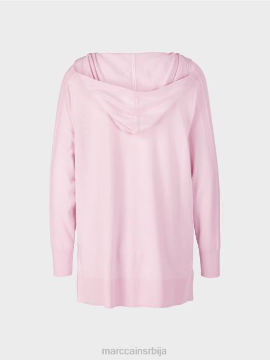 кардиган са капуљачом Marc Cain D688391 светла лаванда одећу