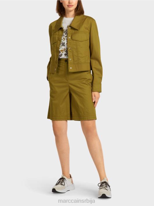 јакна "промислимо заједно". Marc Cain D688393 жута олив одећу