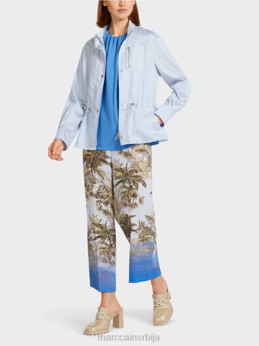 цасуал оутдоор јакна од памука Marc Cain D688395 светло пудер плаве боје одећу