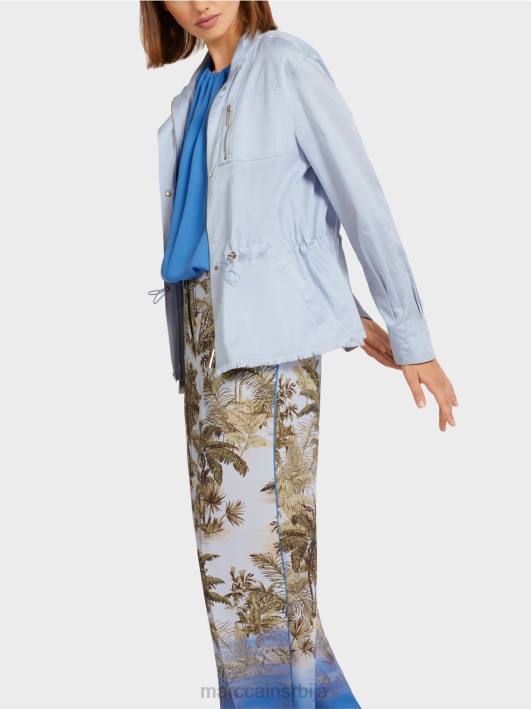 цасуал оутдоор јакна од памука Marc Cain D688395 светло пудер плаве боје одећу