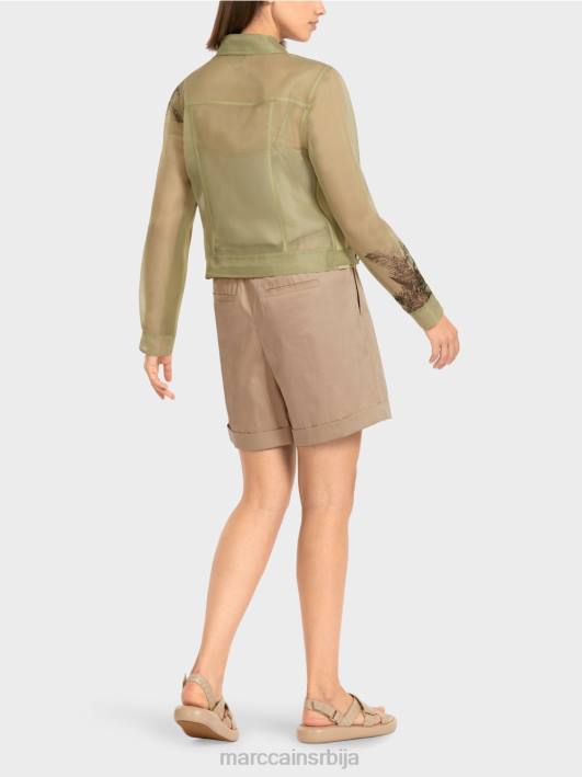 провидна јакна са цветним принтом Marc Cain D688396 меки дах одећу