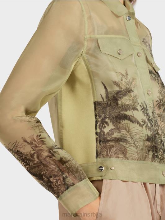 провидна јакна са цветним принтом Marc Cain D688396 меки дах одећу