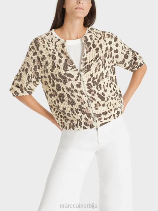 кардиган плетен у Немачкој Marc Cain D688400 мека пустињска таупе одећу