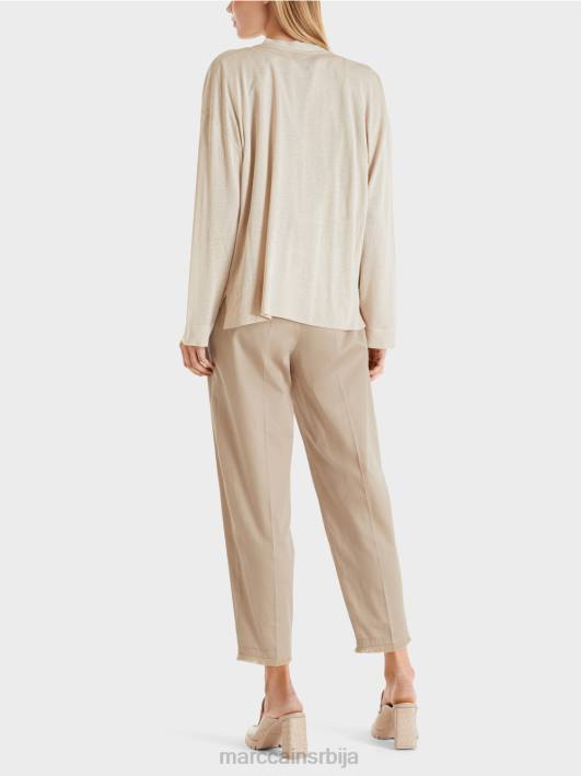 кардиган са ефектом светлуцања Marc Cain D688403 мекани бисерни меланж одећу