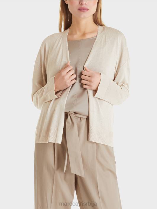 кардиган са ефектом светлуцања Marc Cain D688403 мекани бисерни меланж одећу