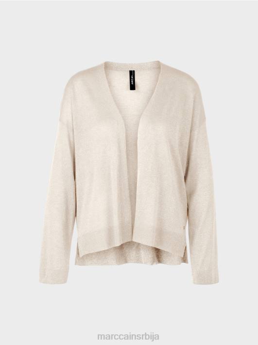 кардиган са ефектом светлуцања Marc Cain D688403 мекани бисерни меланж одећу