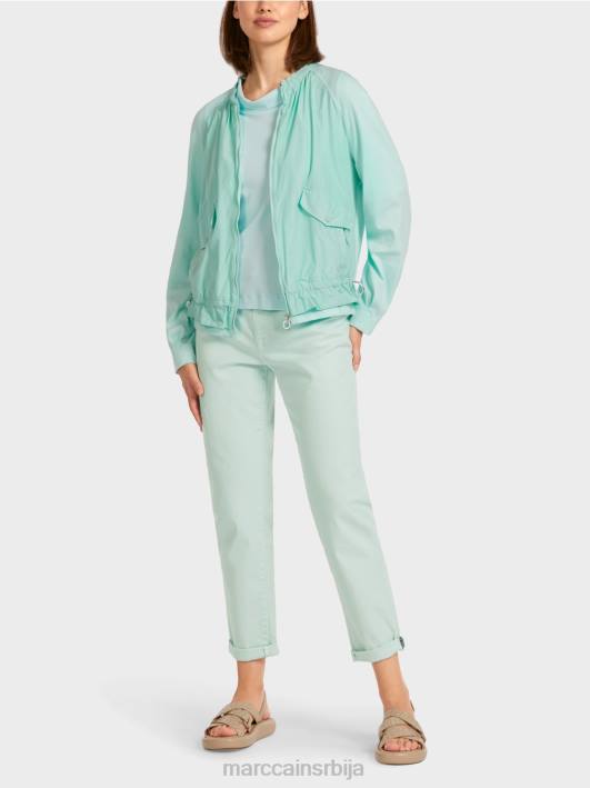 мекани блузон од фине ребрасте тканине Marc Cain D688405 мекани светларник одећу