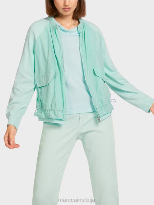 мекани блузон од фине ребрасте тканине Marc Cain D688405 мекани светларник одећу